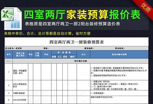 深圳装饰公司告诉你装修预算单都包括什么？.jpg